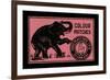 Elephant Colour Matches-null-Framed Art Print