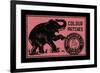 Elephant Colour Matches-null-Framed Art Print