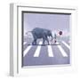 Elephant Crossing-Nancy Tillman-Framed Art Print