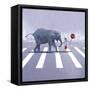 Elephant Crossing-Nancy Tillman-Framed Stretched Canvas