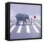 Elephant Crossing-Nancy Tillman-Framed Stretched Canvas