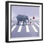 Elephant Crossing-Nancy Tillman-Framed Art Print