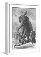 Elephant Crushing Victim's Head-null-Framed Giclee Print