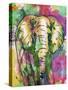 Elephant Dark Bright Henna-OnRei-Stretched Canvas