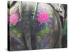 Elephant Decorated with Colorful Painting at Elephant Festival, Jaipur, Rajasthan, India-Keren Su-Stretched Canvas