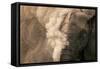 Elephant Dust Bathing-Martin Harvey-Framed Stretched Canvas