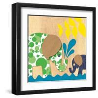 Elephant Family-Z Studio-Framed Art Print