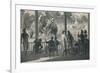 Elephant Fight at Baroda, 1896-null-Framed Giclee Print