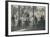 Elephant Fight at Baroda, 1896-null-Framed Giclee Print
