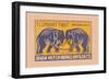 Elephant Fight-null-Framed Art Print