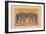 Elephant Fight-null-Framed Art Print