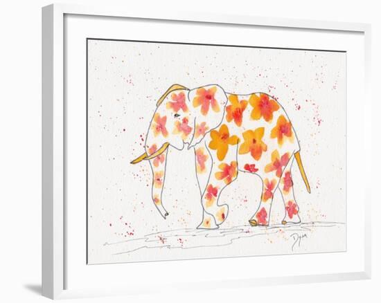 Elephant Flower-Beverly Dyer-Framed Art Print