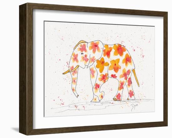 Elephant Flower-Beverly Dyer-Framed Art Print