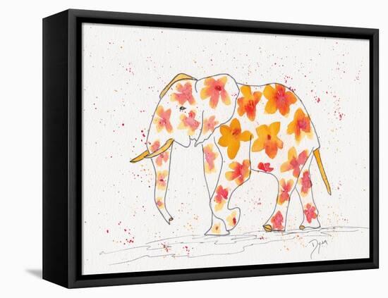 Elephant Flower-Beverly Dyer-Framed Stretched Canvas