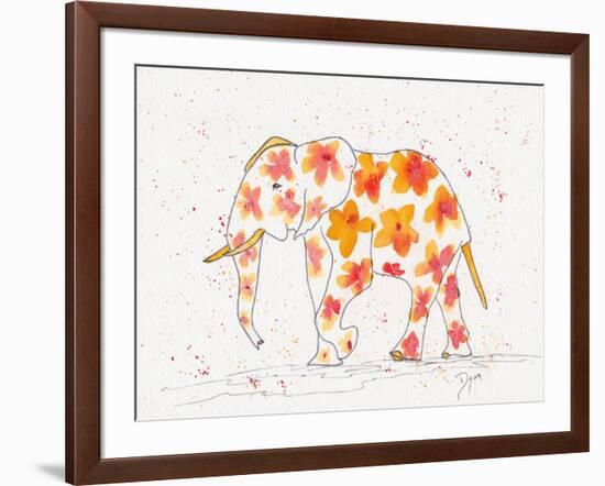 Elephant Flower-Beverly Dyer-Framed Art Print