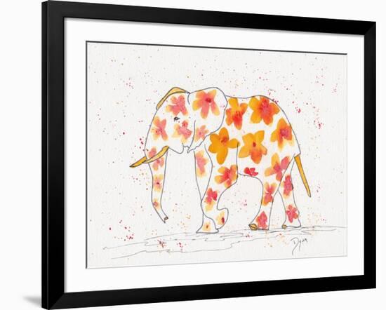 Elephant Flower-Beverly Dyer-Framed Art Print