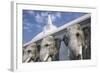 Elephant Frieze at Ruvanvelisaya Dagoba-Jon Hicks-Framed Photographic Print