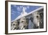 Elephant Frieze at Ruvanvelisaya Dagoba-Jon Hicks-Framed Photographic Print