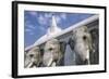 Elephant Frieze at Ruvanvelisaya Dagoba-Jon Hicks-Framed Photographic Print