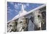 Elephant Frieze at Ruvanvelisaya Dagoba-Jon Hicks-Framed Photographic Print