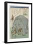 Elephant from India with Tiger, February 1863-Yoshitoyo-Framed Giclee Print