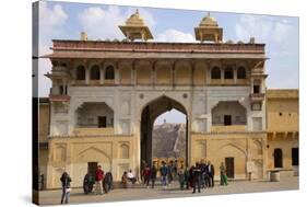 Elephant Gate, Amber Fort, Jaipur, Rajasthan, India, Asia-Peter Barritt-Stretched Canvas