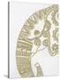 Elephant Gold 2-Pam Varacek-Stretched Canvas