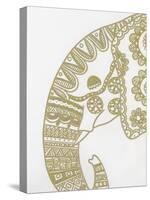 Elephant Gold 2-Pam Varacek-Stretched Canvas