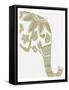 Elephant Gold 3-Pam Varacek-Framed Stretched Canvas