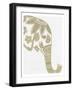 Elephant Gold 3-Pam Varacek-Framed Art Print