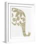 Elephant Gold 3-Pam Varacek-Framed Art Print