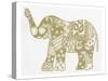 Elephant Gold-Pam Varacek-Stretched Canvas