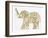 Elephant Gold-Pam Varacek-Framed Art Print