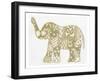 Elephant Gold-Pam Varacek-Framed Art Print