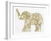 Elephant Gold-Pam Varacek-Framed Art Print