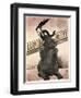 Elephant Gray Barnum and Bailey-null-Framed Giclee Print