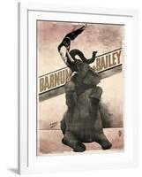 Elephant Gray Barnum and Bailey-null-Framed Giclee Print