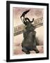 Elephant Gray Barnum and Bailey-null-Framed Giclee Print