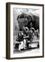 Elephant Having a Bite-Associated Newspapers-Framed Photo