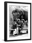 Elephant Having a Bite-Associated Newspapers-Framed Photo