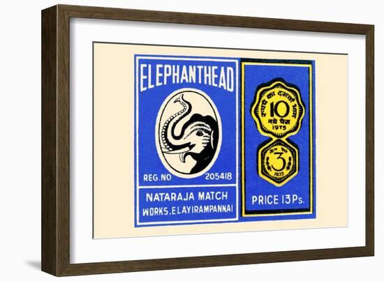 Elephant Head-null-Framed Art Print