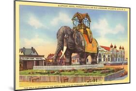 Elephant Hotel, Atlantic City, New Jersey-null-Mounted Art Print