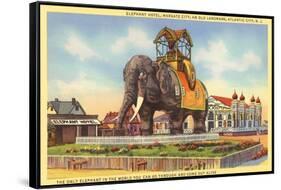 Elephant Hotel, Atlantic City, New Jersey-null-Framed Stretched Canvas