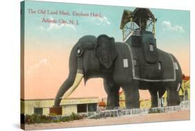 Elephant Hotel, Atlantic City-null-Stretched Canvas