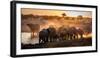 Elephant Huddle-Simon Van Ooijen-Framed Photographic Print