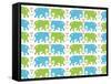 Elephant Hugs-Joanne Paynter Design-Framed Stretched Canvas