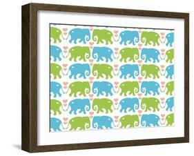 Elephant Hugs-Joanne Paynter Design-Framed Giclee Print