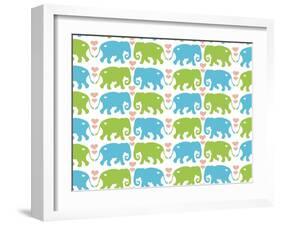 Elephant Hugs-Joanne Paynter Design-Framed Giclee Print