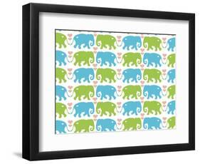 Elephant Hugs-Joanne Paynter Design-Framed Premium Giclee Print