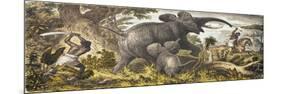 Elephant Hunt, 1815-null-Mounted Giclee Print